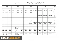 آموزش پردیس الزهرا (س ) منتشر کرد:

برنامه  ترم تابستان 96 2