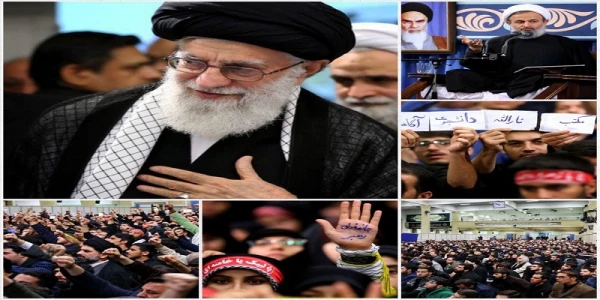 دیدار جمعی از دانشجو معلمان با رهبری در اربعین حسینی