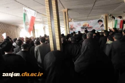 مراسم تشییع وخاکسپاری سردار رشید اسلام پاسدار شهید خیراله صمدی 

شرکت کارکنان ودانشجویان پردیس الزهرا(س) زنجان در مراسم خاکسپاری شهید مدافع حرم خیراله صمدی  2