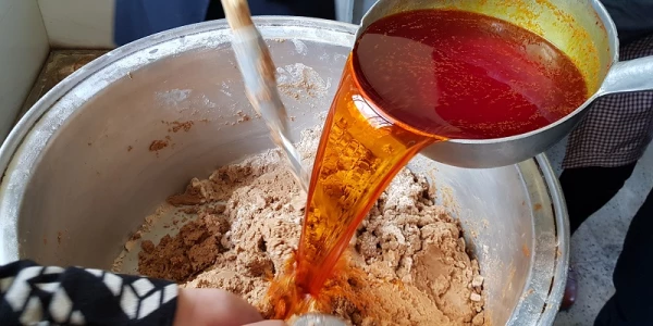 مراسم پخت حلوا به مناسبت اربعین حسینی