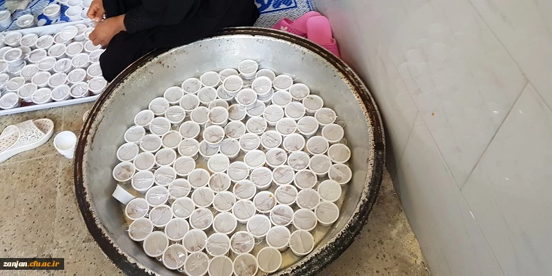 مراسم پخت حلوا به مناسبت اربعین حسینی
