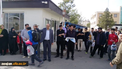 همزمان با ایام اربعین حسینی:

بدرقه زائران اربعین حسینی از پردیس شهید بهشتی زنجان