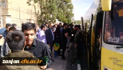 بدرقه دانشجو معلمان شرکت کننده در پیاده روی اربعین 97- پردیس شهید بهشتی زنجان