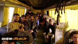 بدرقه دانشجو معلمان شرکت کننده در پیاده روی اربعین از پردیس شهید بهشتی زنجان - 3 آبان 97