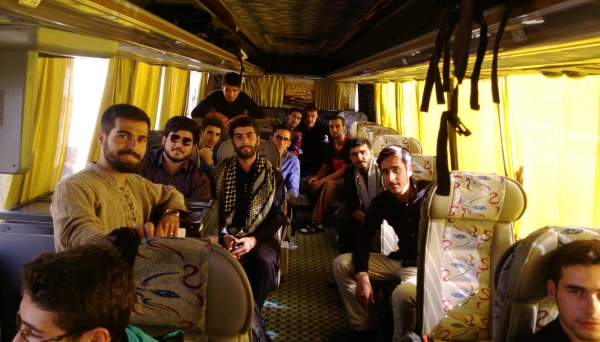 بدرقه دانشجو معلمان شرکت کننده در پیاده روی اربعین از پردیس شهید بهشتی زنجان - 3 آبان 97