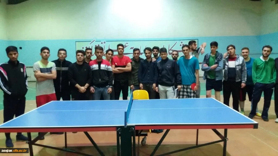 مسابقه تنیس روی میز دانشجویان پردیس شهید بهشتی دانشگاه فرهنگیان استان زنجان در آبان 97