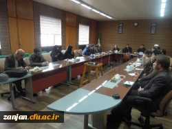 نشست بسیج اساتید و کارکنان دانشگاه فرنگیان استان زنجان