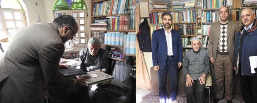 در راستای نکوداشت یکصدمین سال تربیت معلم در زنجان  برگزار شد:

دیدار و تجلیل از خدمات استاد علی هشترودی بنیانگذار دانشسرای مقدماتی و دانش سرای راهنمایی استان زنجان 2