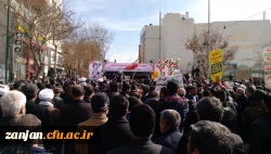 شرکت دانشجویان و مسئولان پردیس شهید بهشتی دانشگاه فرهنگیان استان زنجان در راهپیمایی 22 بهمن 97