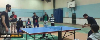 در پردیس شهید بهشتی زنجان برگزار شد:

 مسابقه پینگ پنگ گرامیداشت هفته سرای دانشجویی