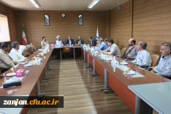 جلسه معارفه معاون توسعه منابع انسانی و دانشجویی و مسئول امور دانشجویی پردیس شهید بهشتی زنجان