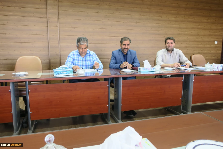 جلسه معارفه معاون توسعه منابع انسانی و دانشجویی و مسئول امور دانشجویی پردیس شهید بهشتی زنجان