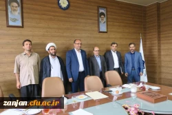 جلسه معارفه معاون توسعه منابع انسانی و دانشجویی و مسئول امور دانشجویی پردیس شهید بهشتی زنجان