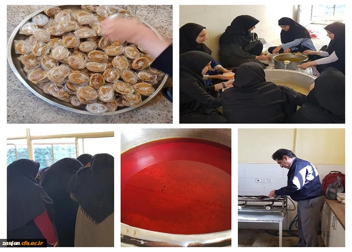 مراسم پخت و احسان حلوا ی نذری به مناسبت اربعین حسینی 3