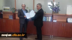 امضای تفاهم نامه با رئیس هیئت ورزش های همگانی استان زنجان