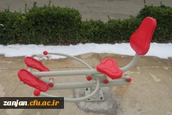 نصب مجموعه اسباب ورزشی در پردیس شهید بهشتی زنجان