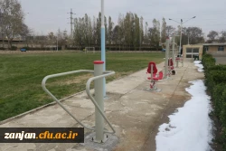 نصب مجموعه اسباب ورزشی در پردیس شهید بهشتی زنجان