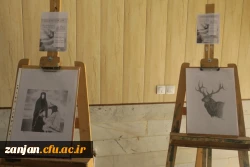 آثار طراحی سیاه قلم دانشجویان پردیس شهید بهشتی