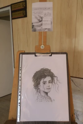 آثار طراحی سیاه قلم دانشجویان پردیس شهید بهشتی