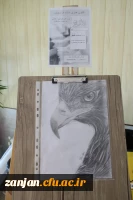 آثار طراحی سیاه قلم دانشجویان پردیس شهید بهشتی