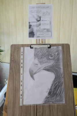 آثار طراحی سیاه قلم دانشجویان پردیس شهید بهشتی