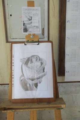 آثار طراحی سیاه قلم دانشجویان پردیس شهید بهشتی