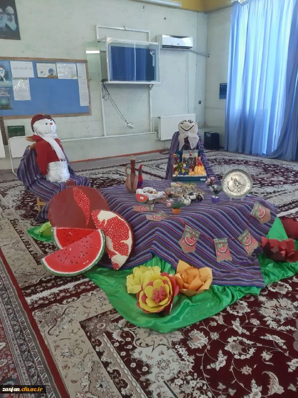 دکتر اوجاقلو ضمن حضور در مراسم شب یلدا در سرای دانشجویی پردیس الزهرا(س) با دانشجویان به گفتگو پرداخت 2