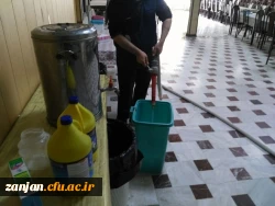 فرایند ایزالسیون و گند زدایی تمامی فضاهای  پردیس الزهرا(س) 2