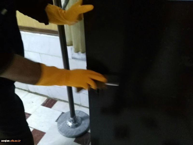 فرایند ایزالسیون و گند زدایی تمامی فضاهای  پردیس الزهرا(س) 2