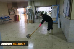 ضدعفونی پردیس شهید بهشتی زنجان