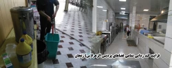 فرایند گند زدایی تمامی فضاهای  پردیس الزهرا(س) زنجان 3