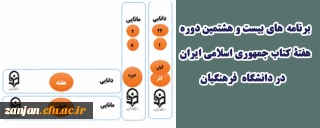 برنامه های بیست و هشتمین دوره هفتة کتاب جمهوری اسلامی ایران در دانشگاه فرهنگیان                                                            