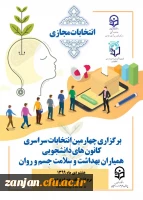 انتخابات کانون همیاران سلامت دانشجویی پردیس الزهرا(س)  هشتم دی ماه 1399 نرم افزار تلفن همراه پردیس از ساعت 8 صبح