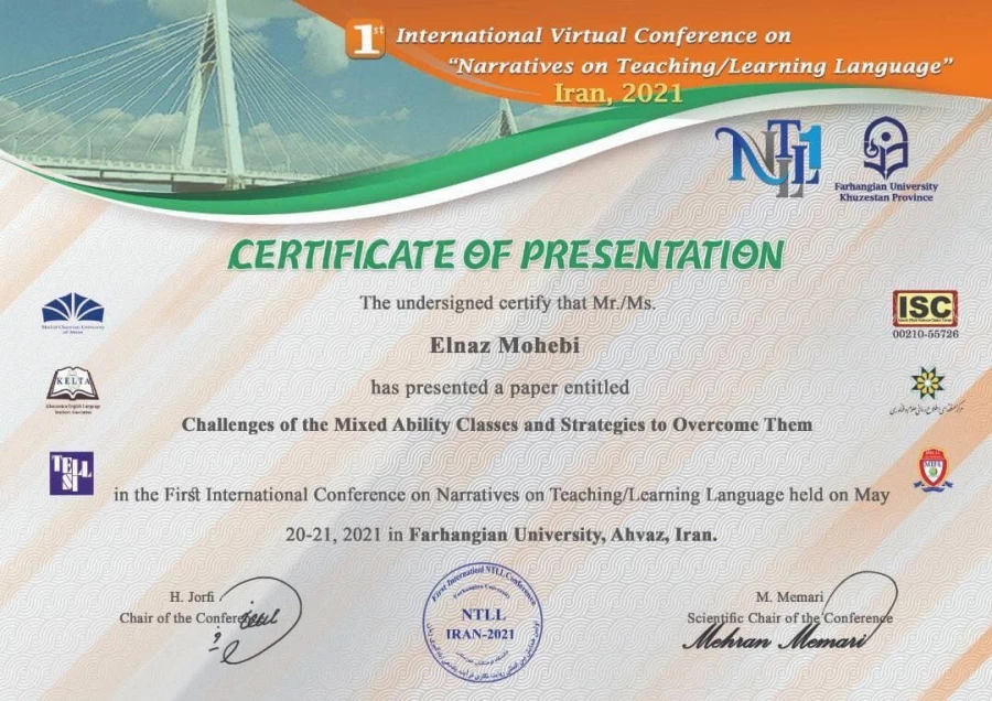 کسب عناوین برتر در حوزه مقاله توسط دانشجومعلمان پردیس الزهرا(س) 4