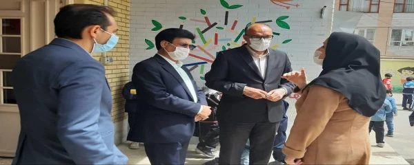 بازدید از مدارس کارورزی توسط مدیر امور پردیس های استان و رئیس آموزش و پرورش ناحیه یک زنجان 2