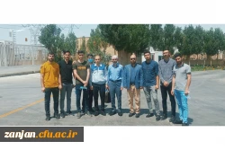 اردوی یک روزه دیدار از شرکتهای تولیدی شهرک صنعتی زنجان