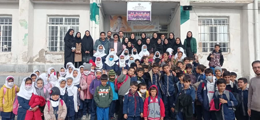 بازدید دانشجویان از مدارس روستایی شهرستان سلطانیه   2