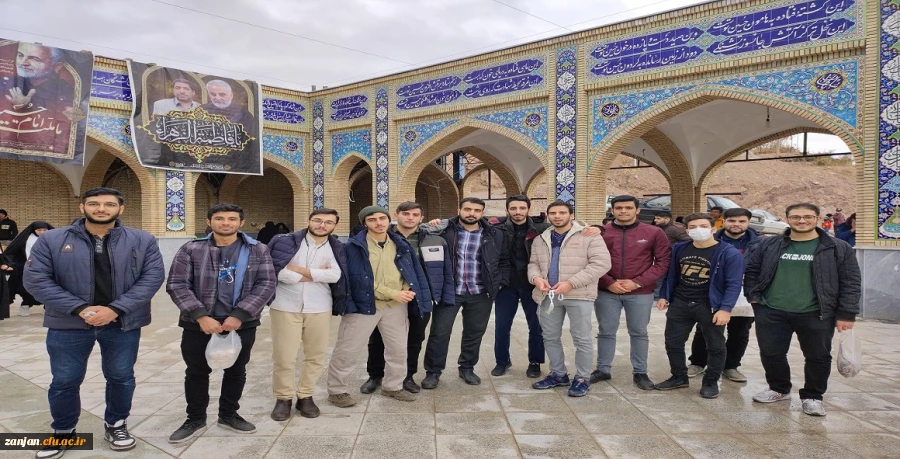 حضور دانشجویان شهید بهشتی در مراسم سومین سالگرد شهادت سردار سلیمانی در کرمان در قالب اردوی راهیان مقاومت