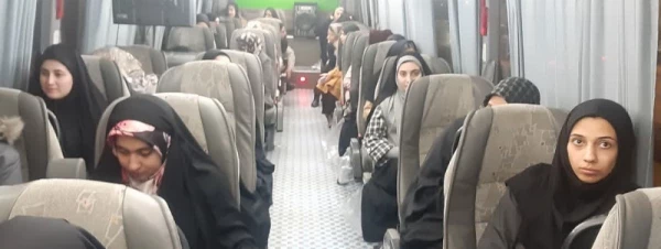  اعزام دانشجویان دختر پردیس الزهرا(س) استان زنجان به اردوی راهیان نور  2