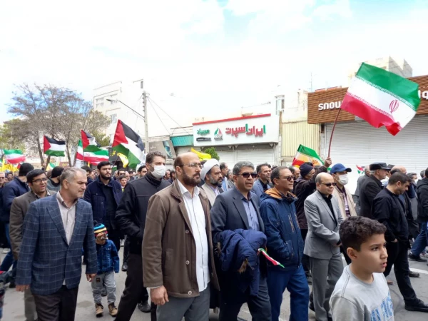 حضور اساتید، کارکنان و دانشجومعلمان دانشگاه فرهنگیان استان زنجان در راهپیمایی روز جهانی قدس 4