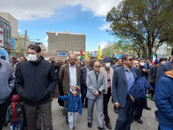 حضور اساتید، کارکنان و دانشجومعلمان دانشگاه فرهنگیان استان زنجان در راهپیمایی روز جهانی قدس 5