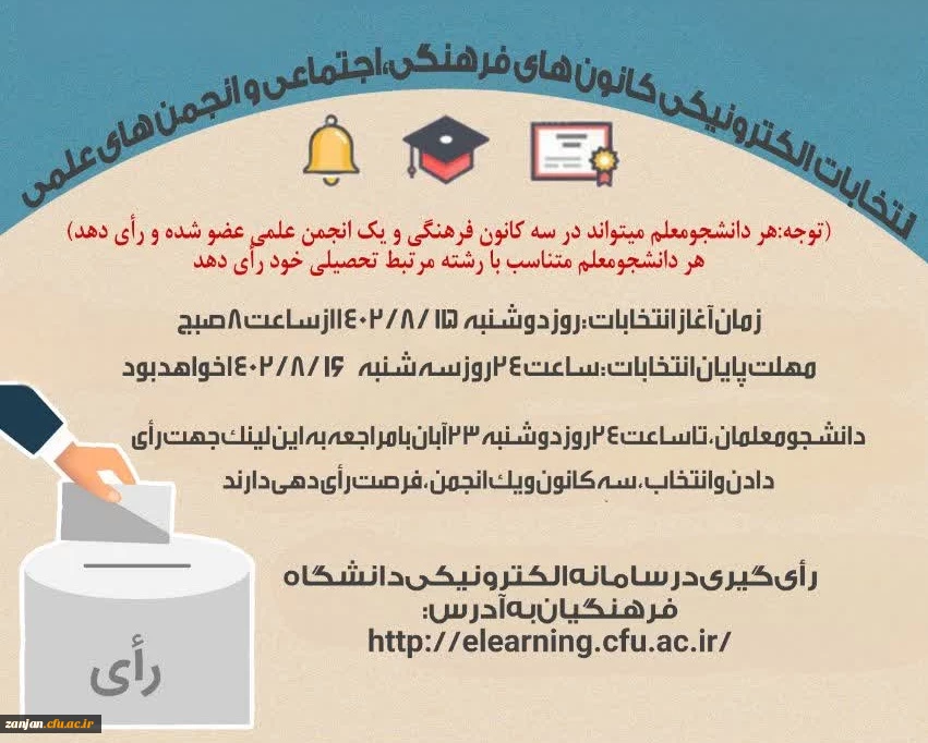 آغاز ثبت نام داوطلبان عضویت در شورای مرکزی کانون های فرهنگی و انجمن های علمی دانشجویی 2