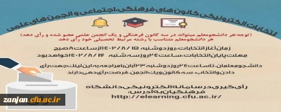 آغاز ثبت نام داوطلبان عضویت در شورای مرکزی کانون های فرهنگی و انجمن های علمی دانشجویی