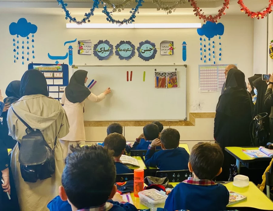 بازدید دانشجومعلمان پردیس الزهرا(س) از مدرسه سبز زنجان 2