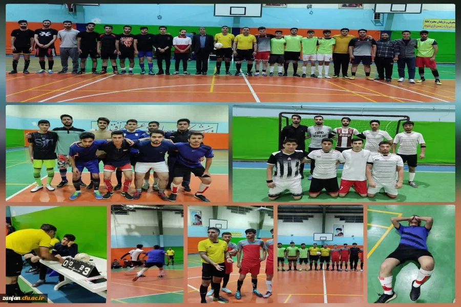 برگزاری افتتاحیه مسابقات فوتسال در پردیس شهید بهشتی 2
