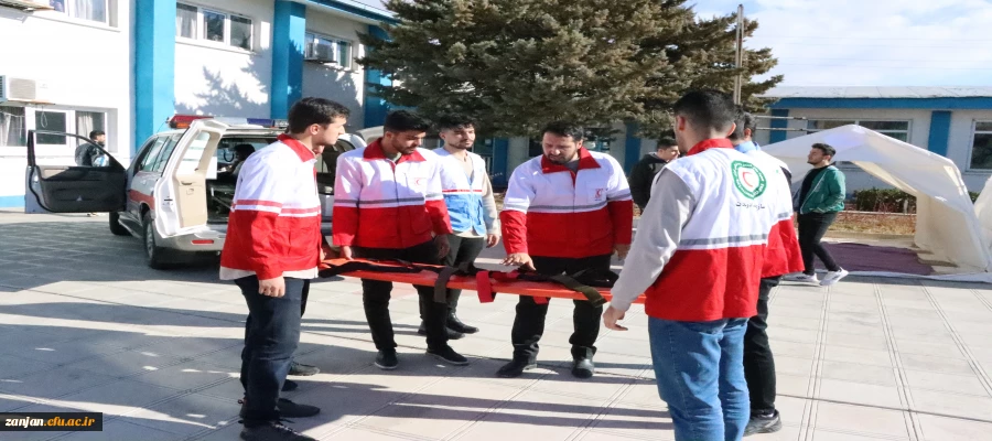 برگزاری مانور زلزله با همکاری هلال احمر زنجان 2