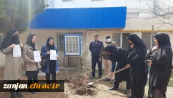 کاشت نهال در دانشگاه فرهنگیان استان زنجان به مناسبت گرامیداشت روز درختکاری 2