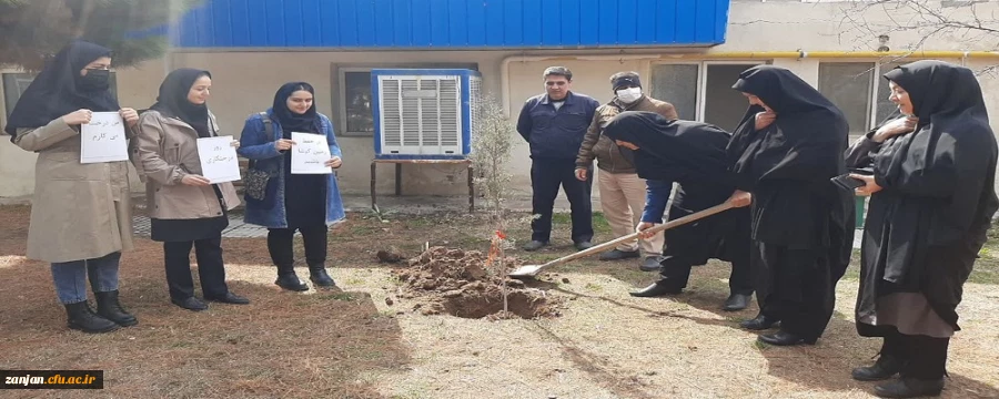 کاشت نهال در پردیس الزهرا(س) به مناسبت گرامیداشت روز درختکاری 2