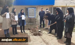 کاشت نهال در پردیس الزهرا(س) به مناسبت گرامیداشت روز درختکاری 2