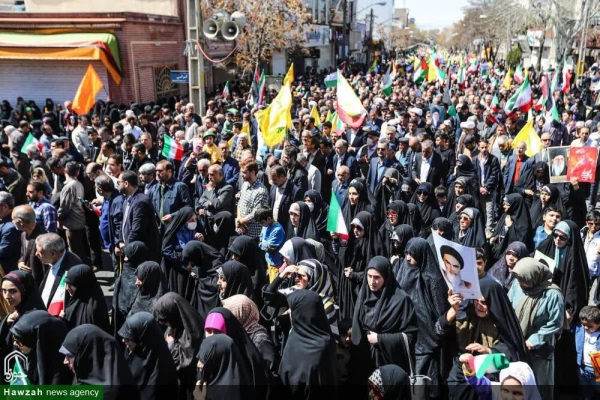 حضور دانشجویان، اساتید و کارکنان دانشگاه فرهنگیان استان در راهپیمایی روز جهانی قدس 6